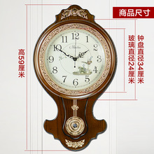 Art Retro Large Wall Clock Modern Design Pastoral Classical Clock Quartz Clock Single Export Reloj De Pared Fashion Clock 40C234 2024 - buy cheap