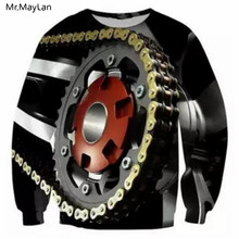 Cool Hipster Chain Gear 3D Print Sweatshirts Men/Women Rock Long Sleeve Jacket Pullovers Hoodies Casual Boy Outwear Clothes 5XL 2024 - buy cheap