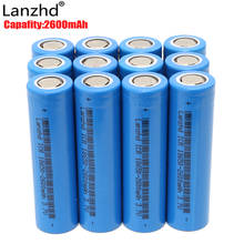 12PCS 18650 Battery 3.7V Rechargeable battery for sanyo 18650 Batteries Capacity 2600MAH Li-ion Battery for Led Flashlights 2024 - buy cheap