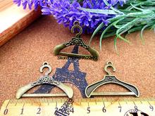 12pcs 38*28MM Antique bronze hanger charm clothes stand charms pendants 2024 - buy cheap