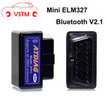 VSTM mini ELM327 Bluetooth OBD2 V2.1 Auto Scanner OBDII 2 Car ELM 327 OBD Tester Diagnostic Tool for Android Windows 2024 - buy cheap