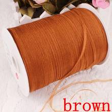 1000yards 3mm width Wholesale Lace transparent yarn Sheer organza ribbon webbing,brown color 008006007 2024 - buy cheap