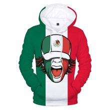 latest printed Mexico Flag 3d hoodies pullovers fashion men women Hoodie tracksuit casual Long Sleeve 3D Hooded Sweatshirts tops 2024 - buy cheap