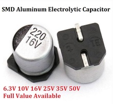 10pcs SMD 10V 16V 25V 35V 47UF 50V 100UF 220UF 470UF 1000UF 10UF 22UF 330UF 2200UF 150UF Aluminum electrolytic capacitor 2024 - buy cheap