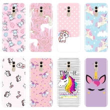 Fashion Girl Pink Soft Back Cover For Huawei Mate 9 10 20 Lite Cute Unicorn Phone Case Silicone For Huawei Mate 7 8 9 10 20 Pro 2024 - buy cheap