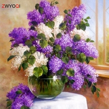 Full Round Diamond painting Cross stitch hyacinth Full Square Diamond mosaic flower hyacinth bouquet  5D DIY Diamond embroidery 2024 - buy cheap