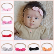 14pcs/lot New Baby Girls Nylon Headband Bow Head Band Hair Accessories Elastic Rabbit Ear Knot Hairband For Infant Toddler 2024 - buy cheap