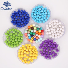 Contas de bola redonda para bijuterias-várias cores-100 2024 - compre barato