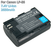 LP-E6 LPE6 LPE6N Camera Battery 7.4V 2650mAh Li-ion Rechargeable Batteries for Canon EOS 5D 6D 7D 60D 70D 80D Mark II Mark III 2024 - buy cheap