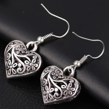 TODOX New metal Jewelry Women Drop Earrings silver color Retro Geometric Bohemia ocean heart Elegant hook earrings lady gifts 2024 - buy cheap