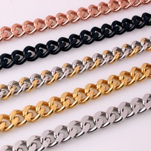 11mm Top Quality Stainless Steel Necklace Curb Cuban Link Chain Hip hop Fashion Jewelry 7"-40" 2024 - buy cheap