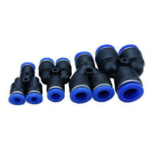 4/6/8/10/12/14/16 mm OD Pneumatic Air Push In Quick Fitting 3 way Y Fitting Connector 2024 - buy cheap