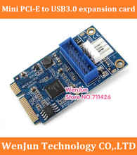 Mini ordenador PC PCI E Express a 19 pines, 19p, enchufe USB 3,0 + tarjeta adaptadora de expansión de placa base alimentada de 4 pines 2024 - compra barato