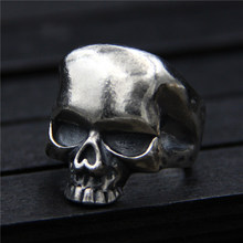 C&R Pure 925 Sterling Silver Rings for men Neo-Gothic Thai silver skull ring men vintage Fine Jewelry Size 7-10 Adjustable 2024 - buy cheap