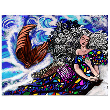 5d diy Diamond Painting Cross Stitch"Cartoon Mermaid" Diamond Embroidery sale Full Square crystal Diamond Mosaic Rhinestones 2024 - buy cheap