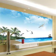 beibehang 3d stereoscopic sea views murals Europe TV backdrop wallpaper living room bedroom papel de parede infantil 2024 - buy cheap