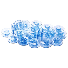 25pcs Plastic Empty Sewing Machine Bobbins Spools with Storage Case for Brother Janome Singer Elna (Blue) 2024 - buy cheap