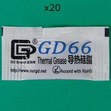 20pcs Mini Bags Portable Cooling Thermal Grease gd66 Thermal Silicone Compound 0.5G/Bag High Conductive Paste Grease 2024 - buy cheap