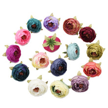 Flor peônia de seda de alta qualidade 10 com 5cm, flor artificial para decoração de casamento, faça você mesmo, guirlanda, artesanato, flor 2024 - compre barato