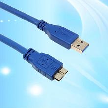 Новый Синий Суперскоростной USB 3,0 тип A для Micro B Мужской кабель 0,5 м 1 м 1,8 м 2024 - купить недорого
