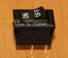 [Sa] interruptor de energia ultrapequeno, interruptor rocker liga/desliga de grupo de taiwan, único interruptor preto por lote 2024 - compre barato