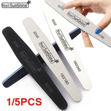 1/5Pcs Portable Nail Files Sanding Buffer Pedicure Manicure Double Side Size 100/180/240 Professional Nail Care Beauty Tools 2024 - buy cheap
