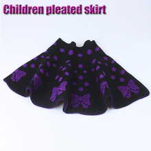 Hot Sale Girl Pleated Skirts Spring Autumn All Fit Tutu Skirt Purple Back Color Girls Clothing Short Skirts Faldas Ball Gown 2024 - buy cheap