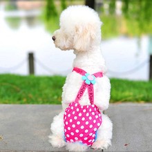 Cute Cotton Overalls Pet Dog Pants Clothing Adjustable Underwear Diapers Multicolor Random Free Shipping 2024 - buy cheap