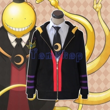 Assassination/ansatsu kyoushitsu korosensei casaco com capuz cosplay unissex suéter com capuz camisa tie 2024 - compre barato