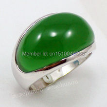 FREE SHIPPING >>Tibet Natural green jad e Jewelry ring size: 7-9# 2024 - buy cheap
