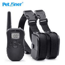 Petrainer 998D-2 300 Meters Remote Adjustable Dog Training Collar With LCD Display 100LV Shock + Vibra Electronic Trainer 2024 - buy cheap