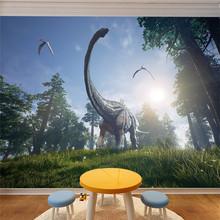 Pegatinas de dinosaurio 3d para pared, pegatinas para habitación de niños, arte para habitación de bebé, póster de dibujos animados para niños, regalo de Navidad, decoración del hogar 2024 - compra barato