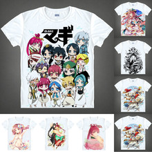 Coolprint Anime Shirt Magi The Labyrinth of Magic T-Shirts Multi-style Short Sleeve Aladdin Sinbad Cosplay Motivs Hentai Shirts 2024 - buy cheap