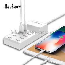 High Power Universal 10  Ports USB Quick Charger Smart Fast Multi Charger 10 Ports Charging Station For Mobile Phone Tablet 2024 - buy cheap