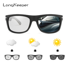 LongKeeper-Gafas de sol fotocromáticas para hombre y mujer, lentes cuadradas polarizadas, descoloridas, para conducir, 1057 2024 - compra barato