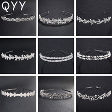 Fashion Rhinestone Alloy Princess Wedding Tiaras and Crown Bridal Hair Accessories Headpieces Bride's Tiaras for Women 2024 - buy cheap