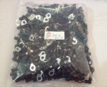 500pcs Black 14-12 AWG 2.5-4mm   Insulated Ring Terminal Connector RV3.5-6 2024 - buy cheap