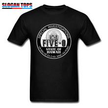 Funny T-shirt Men 2019 Black Tees Hawaii Five O Special Investigator Shield Custom T Shirts Holiday Summer Tshirt Cotton Tops 2024 - buy cheap