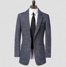 Темно-синее повседневное шерстяное пальто для подростков, мужские костюмы, пальто, мужское кашемировое пальто, inverno, английское, большие размеры S-9XL 2024 - купить недорого