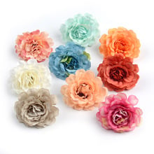 100pcs 6cm de Alta Qualidade de Seda Rosa Artificial Cabeças de Flor Para O Casamento de Decoração Para Casa DIY Scrapbook Artesanato Guirlanda Falso flores 2024 - compre barato