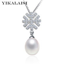 YIKALAISI 925 Sterling Silver Jewelry Necklace Pearl Jewelry Natural Freshwater Pearl choker 8-9mm real pearl   For Women 2024 - buy cheap