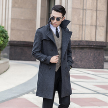new arrvial Wool fashion coat medium-long trench large outerwear male plus size S M L XL 2XL 3XL 4XL 5XL 6XL 7XL 8XL 9XL 2024 - buy cheap