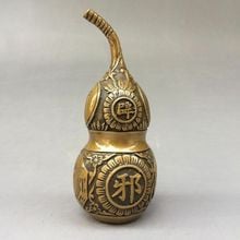 Bronze chinês fengshui exorcise 8 diagramas cabaça cucurbit estátua 2024 - compre barato