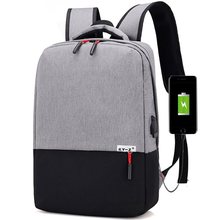 Mochila para laptop, mochila escolar com carregador usb, alta capacidade, para laptop, para mulheres e homens 2024 - compre barato