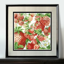Embroidery Package  Cross Stitch Kits Unopen New Luxurious  1 Piece  Fruit   Strawberry  Free shipping 2024 - buy cheap