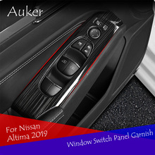 Car Window Switch Panel Adjust Cover Trim Stickers Strips Garnish Decoration Car Styling 4pcs/Set For Nissan Altima 2019 2024 - buy cheap