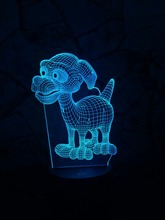 GAOPIN Animals Kawaii Dog 3D Lamp LED USB Mood Night Lighting Multicolor Touch o Remote Luminaria Table Desk Baby bedside lights 2024 - buy cheap