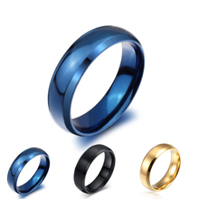 Никогда не выцветает золотой цвет простые классические обручальные кольца титановые стальные кольца для мужчин и женщин ювелирные изделия 2024 - купить недорого