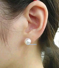 Envío Gratis + pendientes de perlas blancas del Mar del Sur de 11-12mm con 14 KGP 2024 - compra barato