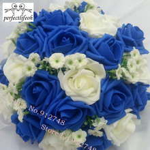 perfectlifeoh Wedding Bouquet Handmade Artificial Flower Rose buque casamento Bridal Bouquet for Wedding Decoration 2024 - buy cheap